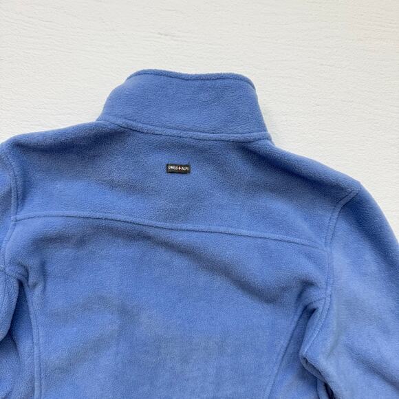 Swiss Alps Periwinkle Blue Full Zip Fleece Jacket, Size Small - Picture 7 of 7